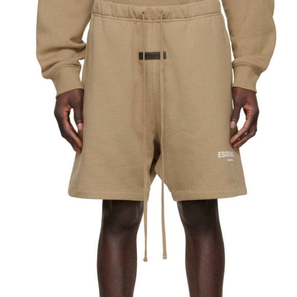 New with tags Essentials Fear of God Tan Cotten Shorts
